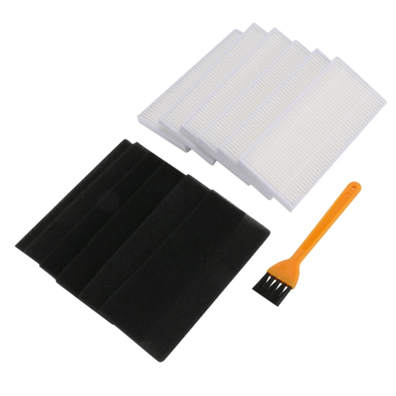 Filter Replacement Kits Accessories For Neabot Q11 Robotic Vacuum Cleaner(6 Filters + 1 Cleaning Brush)