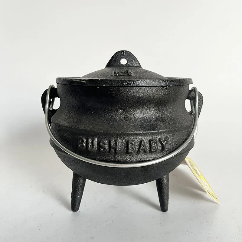 

1/4# Potjie Pot Bush Baby Brand New Cast Iron Cauldron Cooking One Person Serving Pot