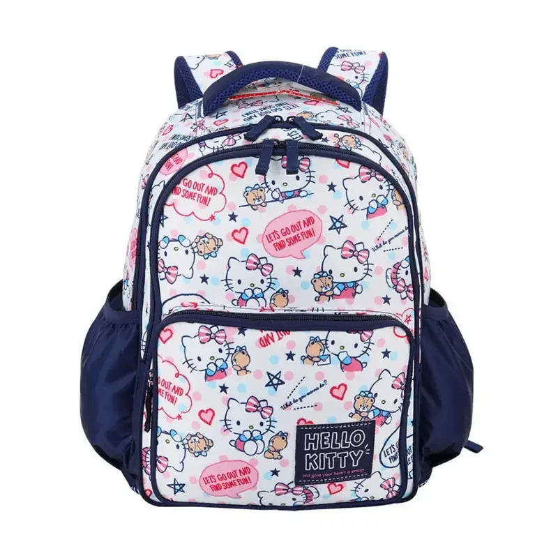 

Sanrioed милый вместительный Детский рюкзак Hello Kitty с аниме, школьные сумки, Студенческая мультяшная сумка через плечо, дорожный подарок для друга