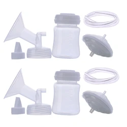 Replacement Milk Extractors Duckbilled Valves & Collection Bottle Brerast Pumping Set Repair for Spectra Breast Pumps