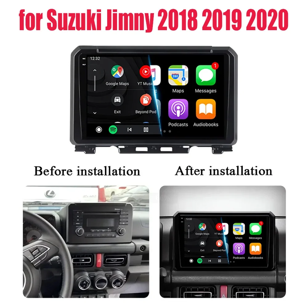 9 Inch Android 16 For Suzuki Jimny JB64 JB74 2018 - 2020 Multimedia Video Player Car Radio Stereo GPS Navigation Carplay