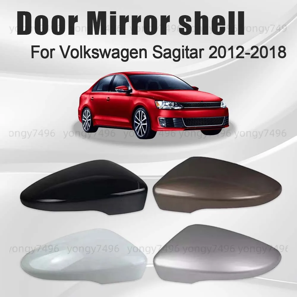 

Protective Cover Black White Brown Silver Door Mirror Shell For Volkswagen Sagitar 2012-2018 Picture Frame Heat The Lenses