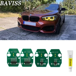 For BMW 1 series Angel Eyes DRL RGB multicolor LED boards F20 F21 GTS daytime running lights Lemon Yellow DRL chip