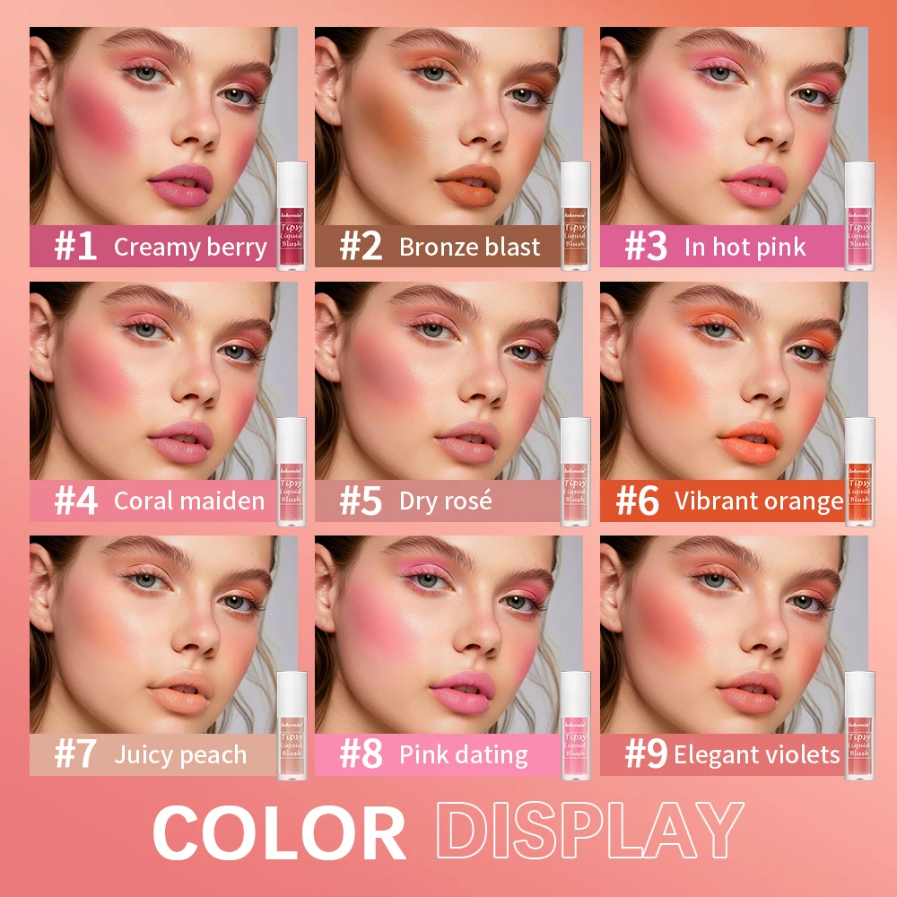 9-Shade Dewy Liquid Blush 2