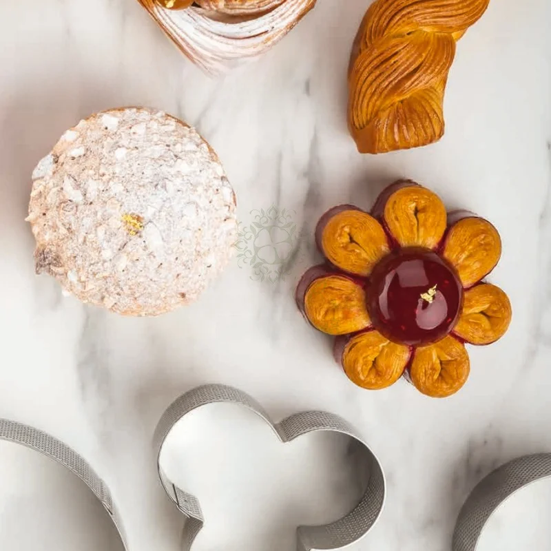 

Pi Baking Mold round Square Me Tower Ring Baking Tools Commercially Used Stainl Steel 304 Kitchen Cooking