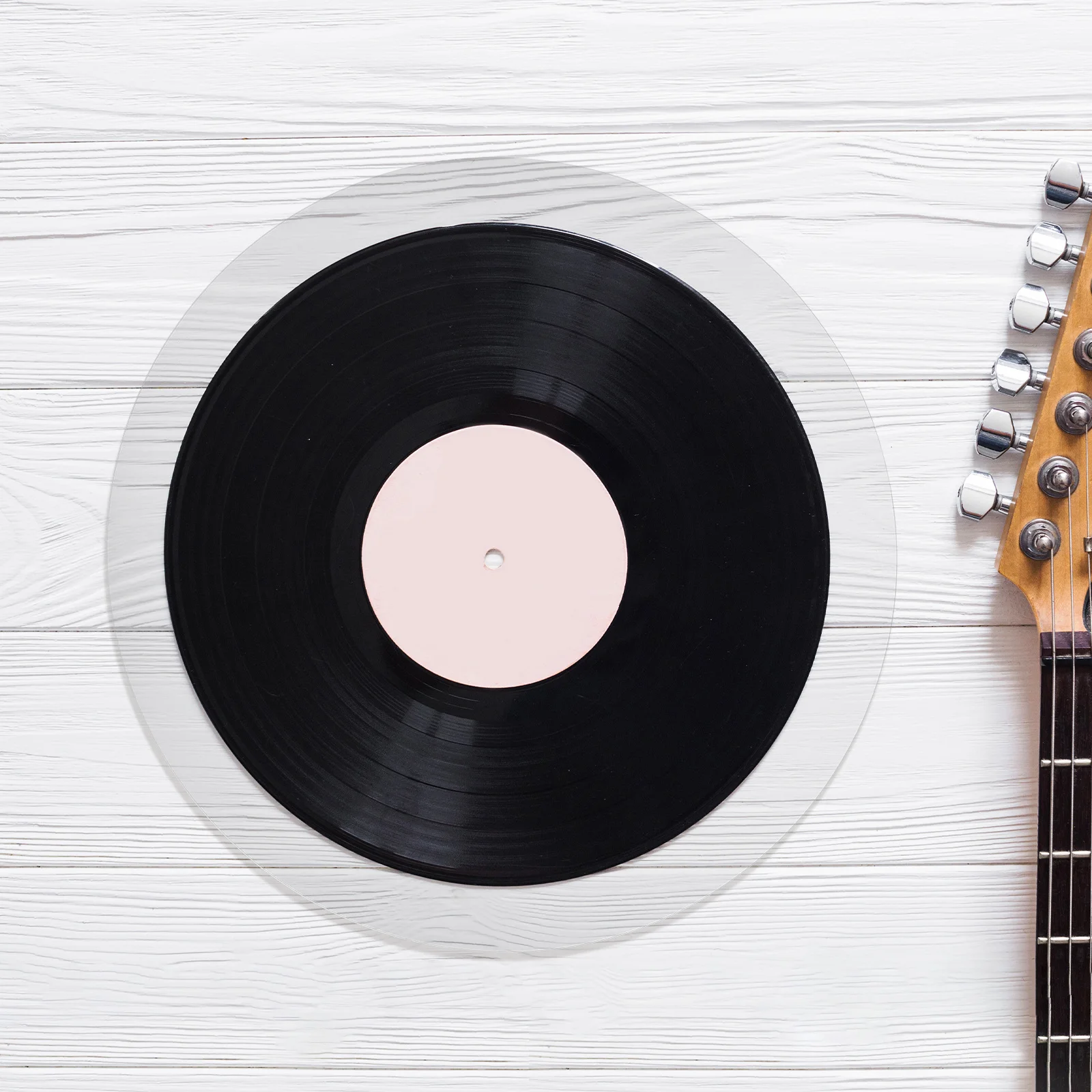 Il tappetino per giradischi in acrilico durevole riduce l'elettricità statica e le vibrazioni migliora la qualità dell'audio con la piastra del giradischi dall'aspetto moderno