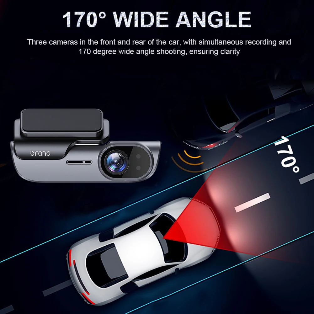 Caméra de tableau de bord de voiture 4K, avec GPS, Wi-Fi, DVR, enregistrement UHD, caméra de véhicule de conduite, moniteur de stationnement 24H, caméscope de voiture, Vision nocturne