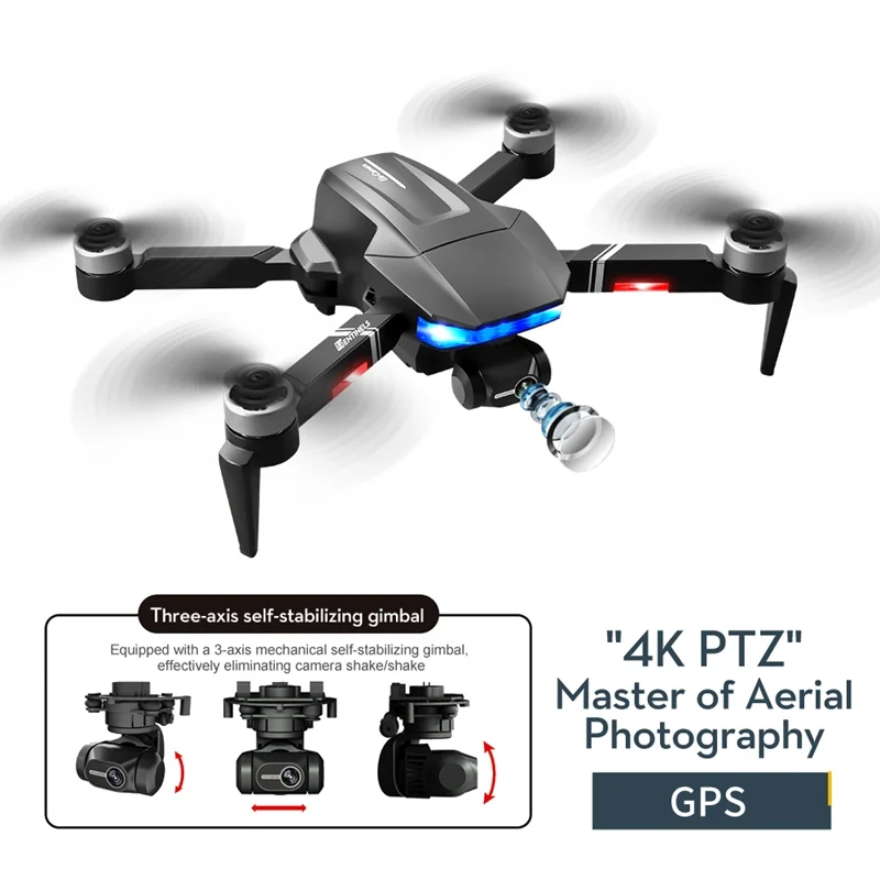 DZQ S7S High Grade GPS 5G WIFI FPV Drones With Wide Angle HD 4K Camera 28mins Flight Time RC Foldable Quadcopter Drone Gift Toys