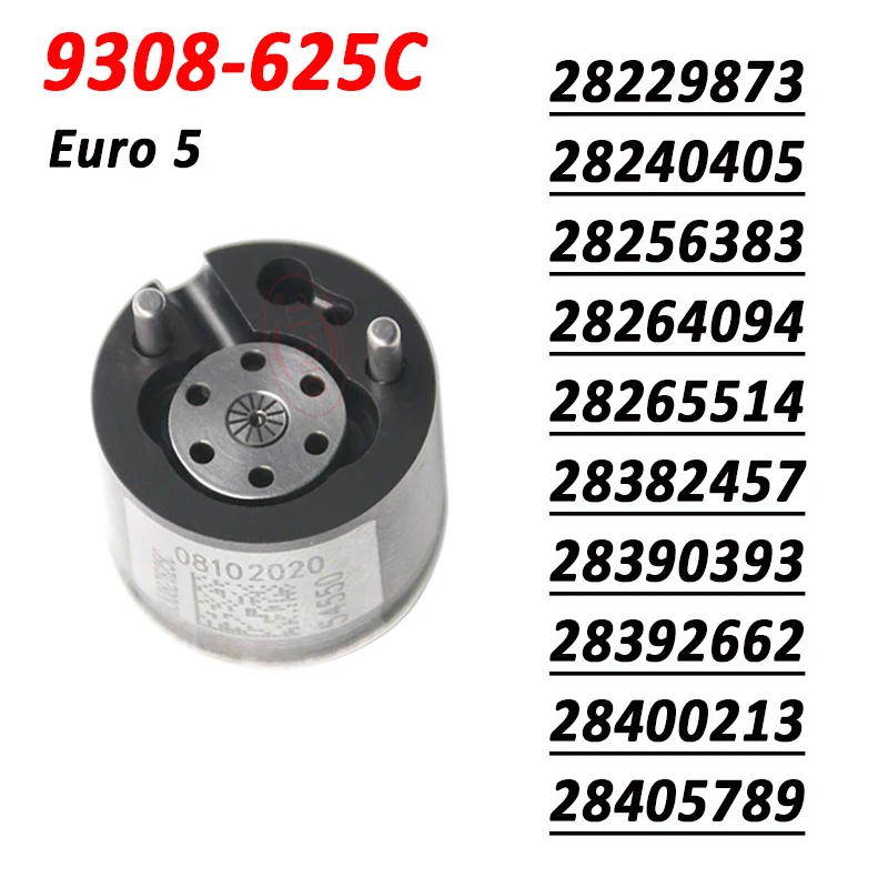 For Delphi Euro 5 Valve 9308-625C Injection Assembly 28229873 28240405 28256383 28264094 28265514 28382457 28390393 28392662