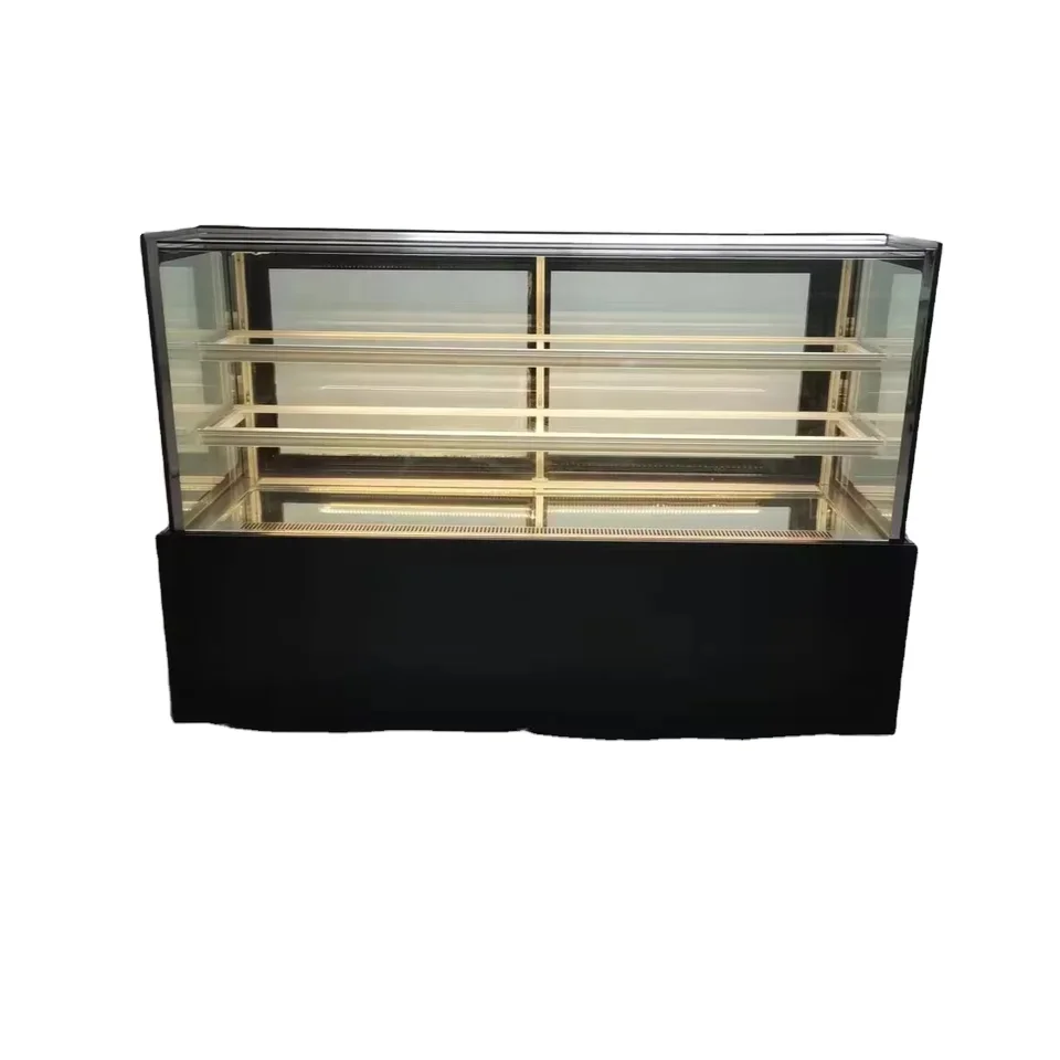 Painted Plate Cake Freezer Display Cabinet Freezer Cold Table Refrigeration Equipment