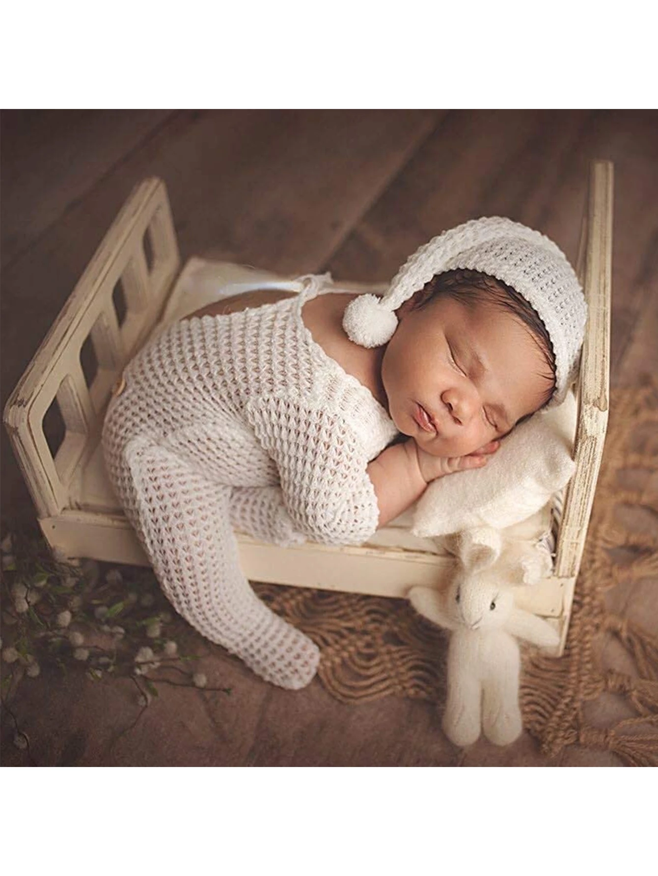 Newborn baby photography clothing onesie studio photo crawling clothes knitted boys and girls holiday shooting clothes