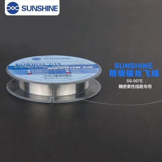 SUNSHINE SS-007E z linką do puszczania skok drutu 0.007mm dla telefonu komórkowego CPU linii papilarnych dotykowy dedykowane naprawy z linką do puszczania
