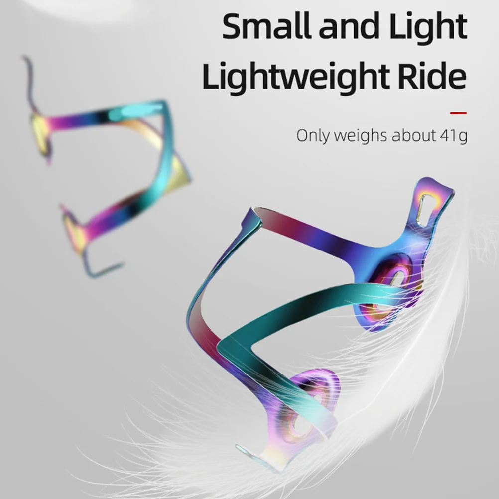 Bike Bottle Holder Aluminum Alloy Sturdy Easy Install Compact Cycling Water Bottle Cage for Road Mountain Folding Bikes