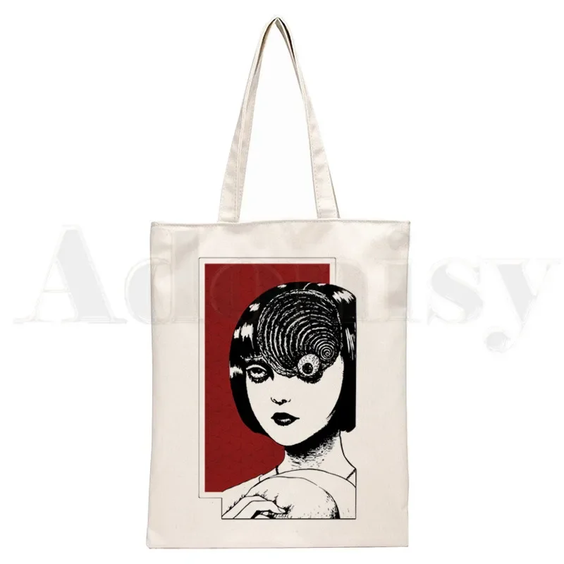 

Manga Junji Ito Shintaro Kago Weeaboo Otaku Handbags Shoulder Bags Casual Shopping Handbag Unisex Elegant Canvas Bag