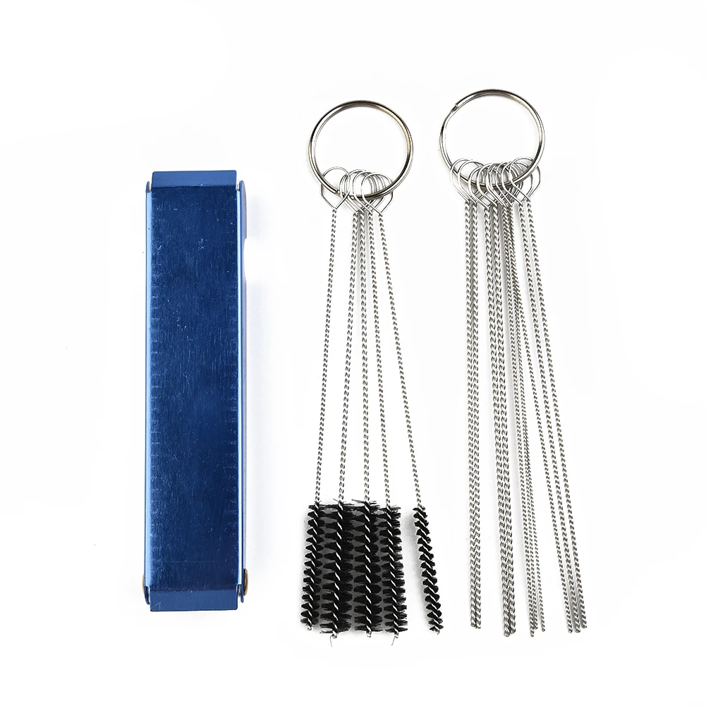 

18pcs/Set Motorcycle Carburetor Cleaning Needle Brush Nozzles Dirt Dust Removal Hand Tools Stainless Steel Equipment