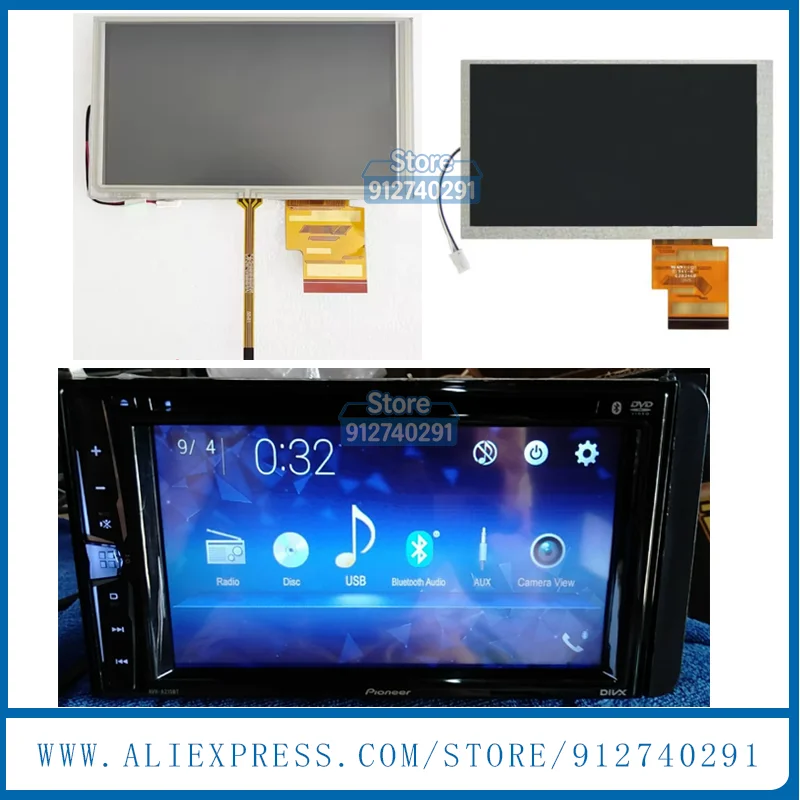 6.2 Inch LCD Display Screen For Pioneer AVH A215BT MVH-A210BT A210BT  Car GPS Navigiaotn LCD Display Touch Screen Digitizer