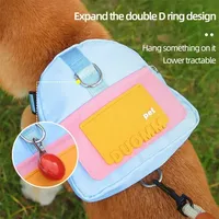 Small Dogs Pet Carrier Backpack for Lightweight Travel Hiking with Shoulder Strap Snack Pouch Poop Dispenser Outdoor Adventure
