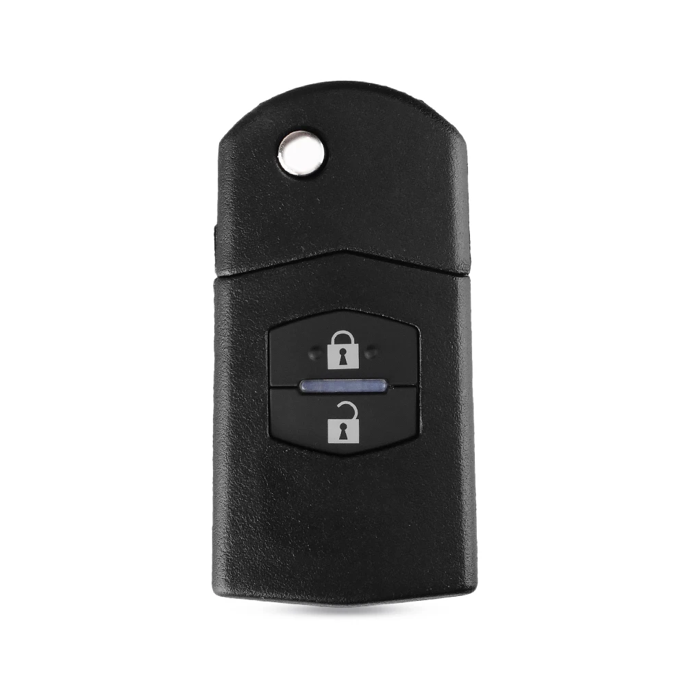 KEYYOU Folding Flip Key Shell For Mazda 2 3 5 6 RX8 MX5 Key 2 3 Buttons Replacement Remote Car Key Fob Case Cover