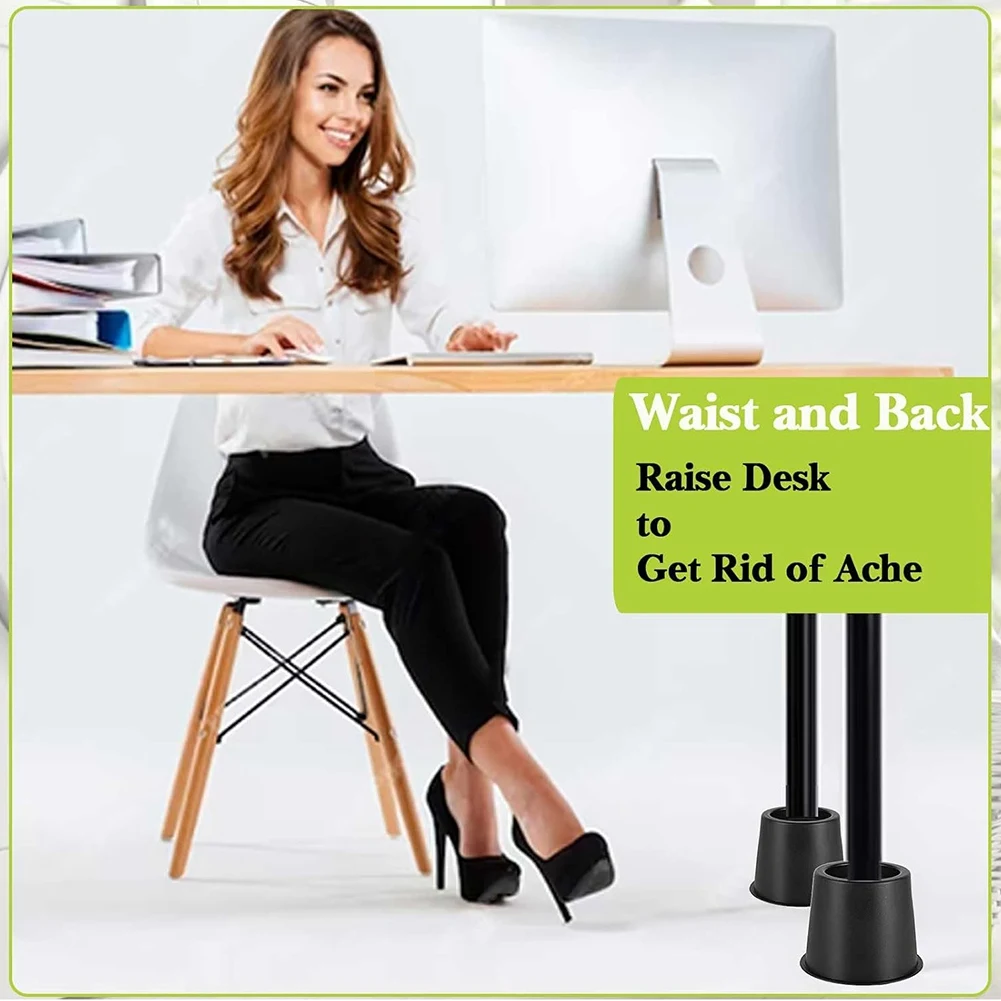 

A82I-Furniture Risers 4 Inch Bed Risers Heavy Duty For Table Desk Couch Chair Sofa Cabinet Bed Frame Dorm