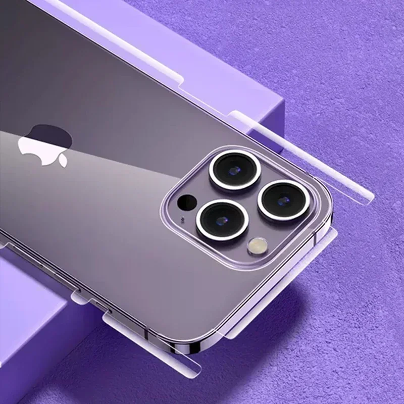 360 Front Back Hydrogel Film For iPhone 15 Pro 13 12 14 Pro Max 12 13 Mini 15 Pro Max Soft Clear Matte Screen Protector No Glass