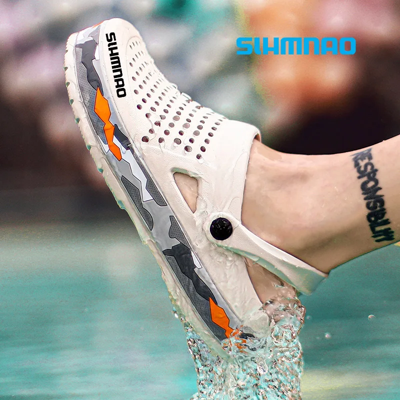 

2024 Summer Anti slip and Wear resistant Fishing Shoes Lightweight and Breathable Baotou Sandals Fashion Camo Durable Beach Shoe