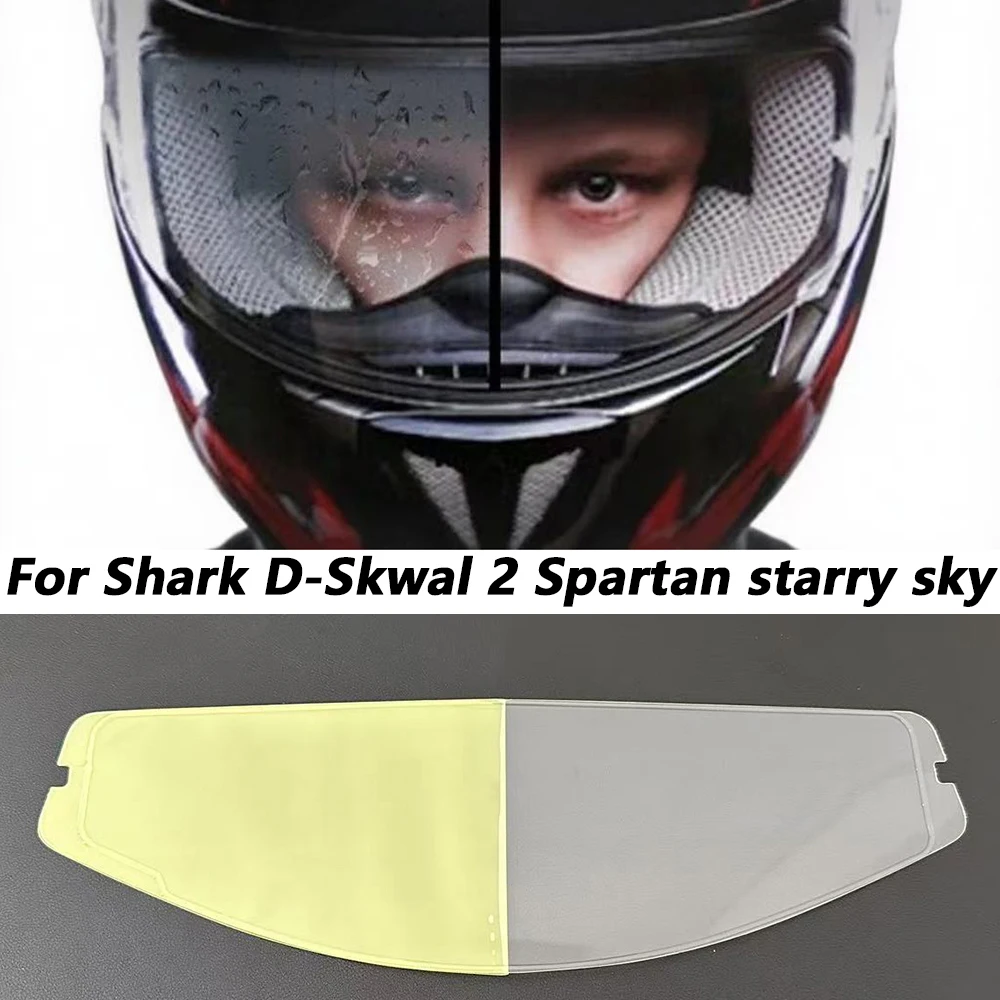 

Козырек для мотоциклетного шлема, противотуманная пленка для Shark D-Skwal 2, спартанский козырек звездного неба, прозрачный противотуманный козырек