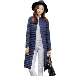 2024 Winter New Women Jacket Korea Solid Slim Parkas Long Coat Winter Warm Cotton Down Female Jacket Casual Tops 3XL