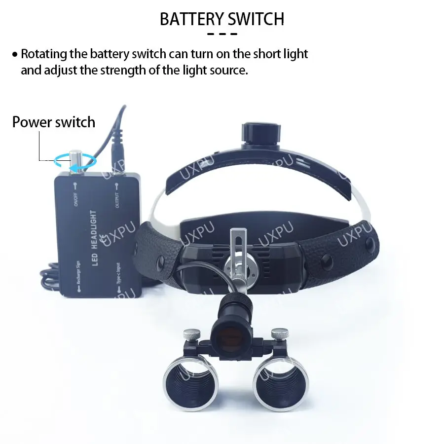 Faros LED dentales, faros quirúrgicos, luces de enfoque médico, lupas quirúrgicas, herramientas dentales, LED de 5W, 2,5X/3,5X