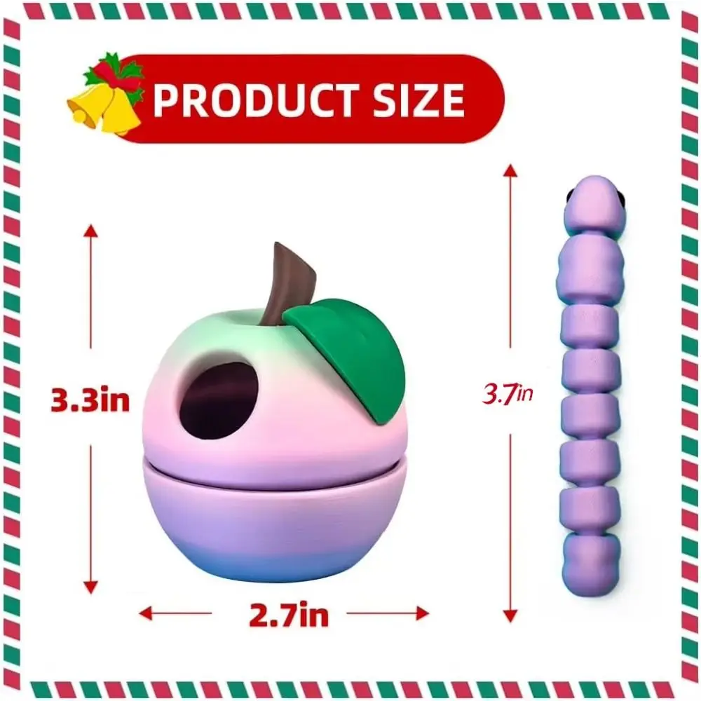 Juguete de frutas impreso en 3D con articulaciones de cuerpo completo, figura modelo móvil bonita y tonta multicolor, impresión 3D educativa