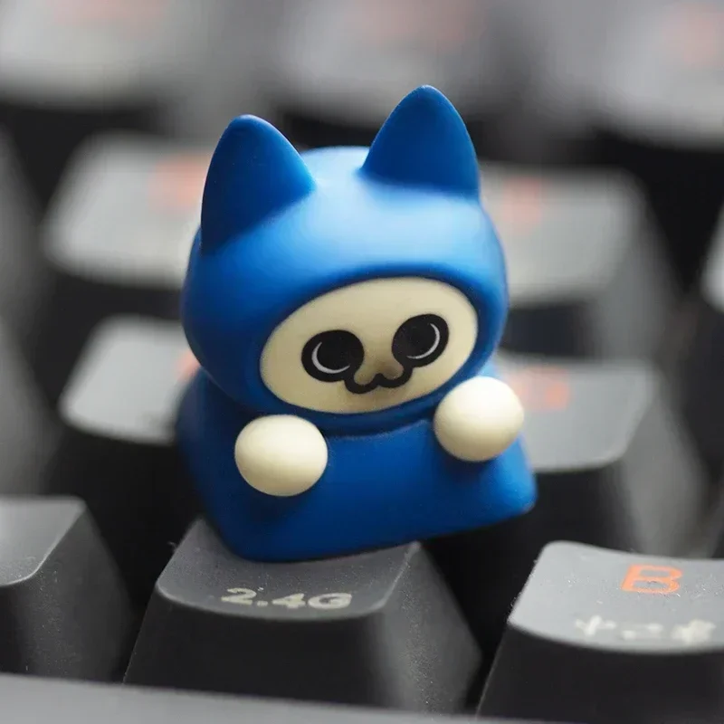 Monster Hunter Series Keycaps Resin 3D Handmade Felyne Palico Artisan Keycap for Mechanical Keyboard CHRRY Profile MX Switch