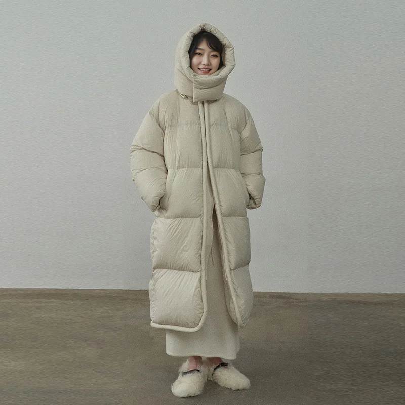 Women's Autumn Winter Down Jacket Mid-length Zipper Personalized Comfortable Casual Design Fashion Advanced New Versatile Skinny