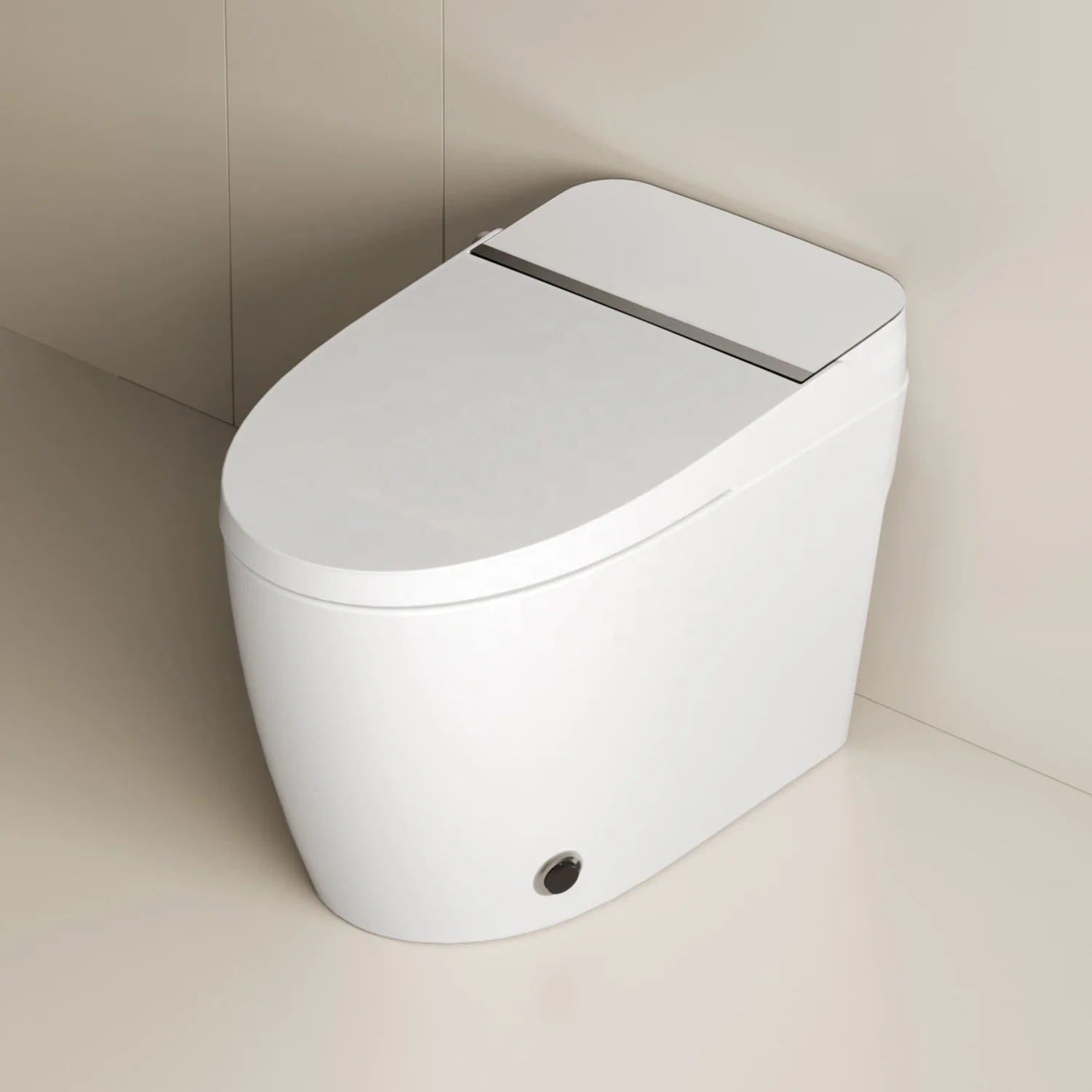 HKZX MUBI Versione semplice Allungato S-trap Bagno Intelligente WC Sanitario in ceramica Bidet intelligente automatico elettrico
