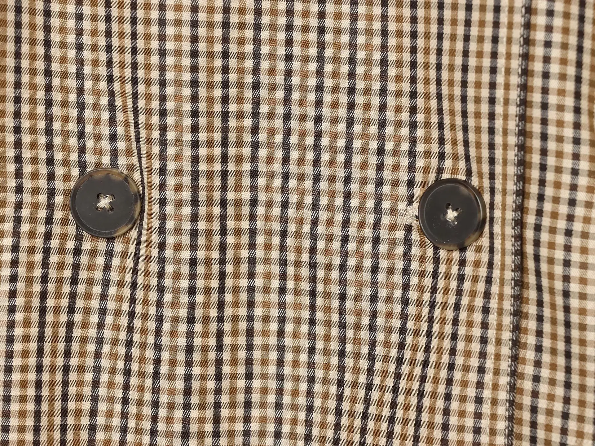 Schicker, lockerer Damen-Trenchcoat im Karomuster, Vintage-Stil mit Umlegekragen, doppelreihig, mit Schnürung, Damenjacke, Herbst 2026, neue Damenoberbekleidung – Detail 6