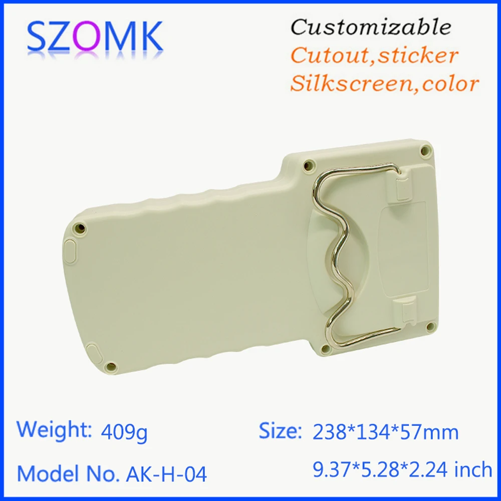 1Piece abs Plastic enclosure  238*134*57 mm 9.37*5.28* 2.24 inch abs handheld enclosures for electronics