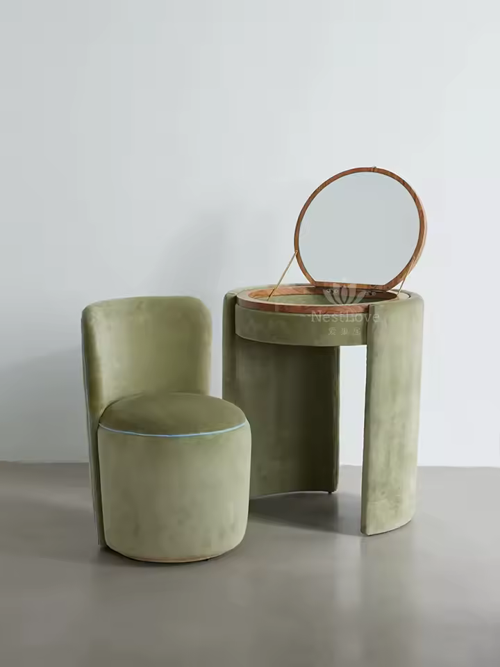 Petite Chaise Moderne, Table de Rangement, Miroir de Maquillage en Tissu, Commodes de Chambre à Coucher, Coiffeuse de Luxe pour Bol, Meubles - AliExpress 