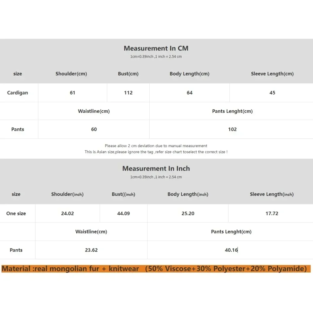 ニットウェア レディース ウール＆ブレンド ニットプルオーバー＆パンツ 本物のモンゴル産羊毛ファー袖口 セーターセット 本物の毛皮ニットスーツ 2025年新作
