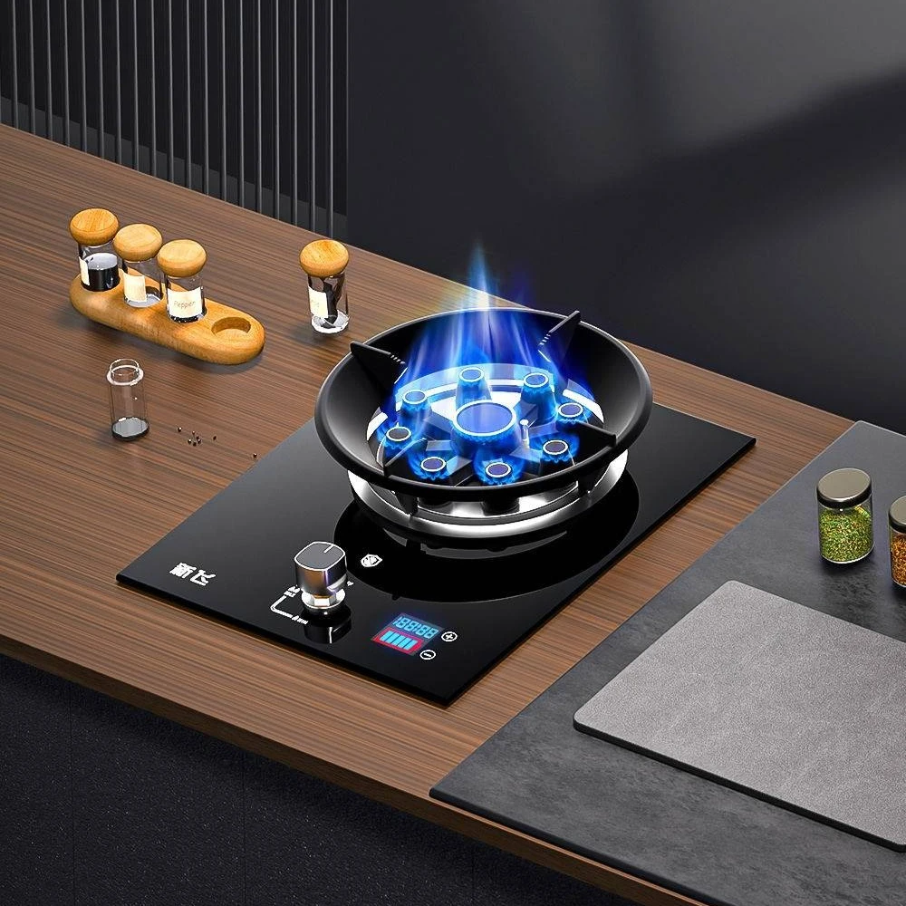 

Одноконфорочная газовая плита для дома, энергосберегающая, встраиваемая/настольная, для природного газа/сжиженного газа, с защитой от погасания пламени