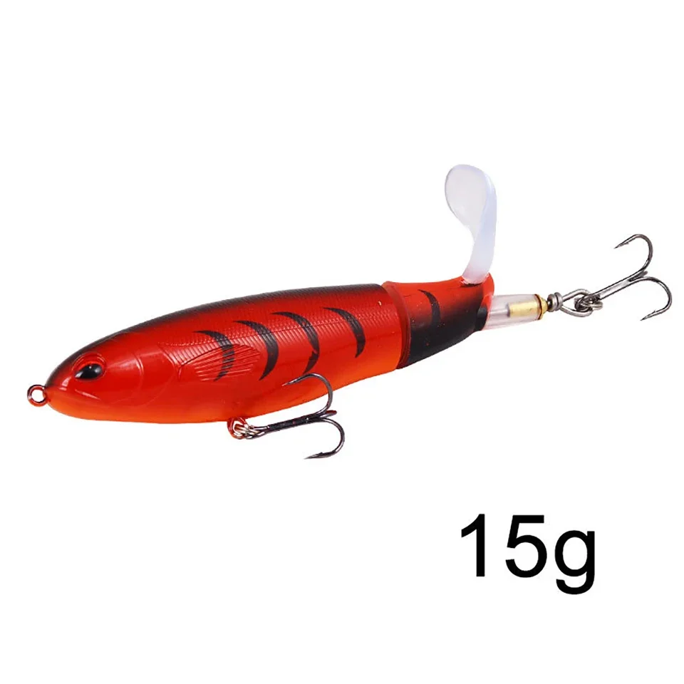 1 Stuks Plopper Vissen Lokken 13G/15G/35G Meerval Lokt Voor Visgerei drijvende Roterende Staart Kunstmatige Aas Crankbait