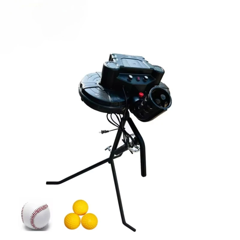 Speed Height and Angle Adjustable Double Flywheel Baseball Pitching Machine Pitching Catching  ing and Throwing Machine