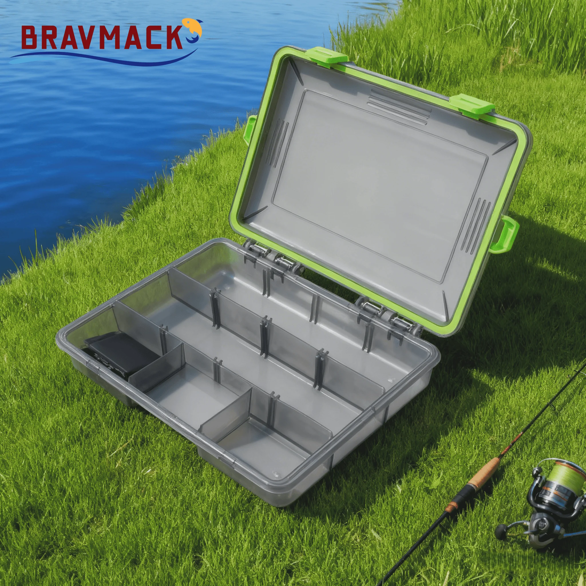 1PCS Large Capacity Fishing Tackle Box Storage Organizer for Fish Hooks Lures Fake Bait Carp Fishing Accessories Tool Box