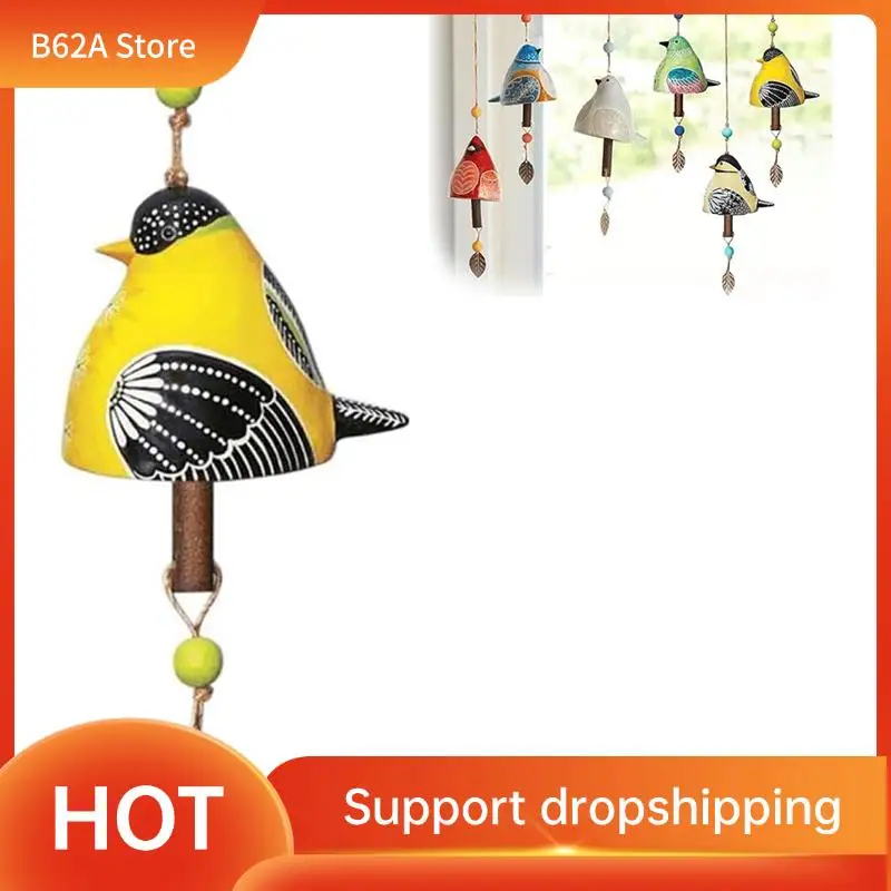 

B62A Lively Bird Chime Series, Resin Wind Chimes, Garden Wind Chimes, Home Decoration Pendants