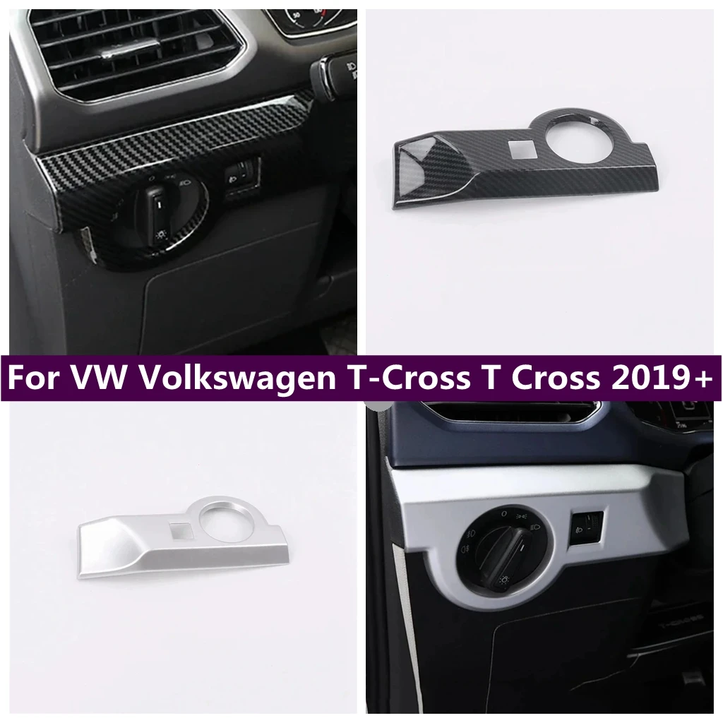 

Head Light Lamp Switch Control Button Decoration Panel Cover Trim Fit For VW Volkswagen T-Cross T Cross 2019 - 2023 Accessories