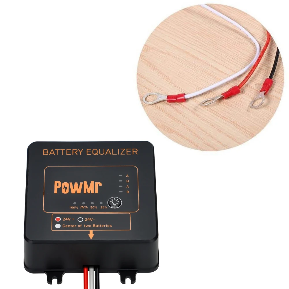 24V Battery Equalizer Battery Balancer Recharger Controller For Flood/AGM Gel LeadAcid Battery Pack System Voltage Equalizer