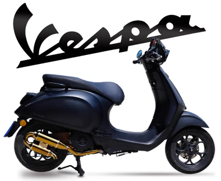 Personalizzato per VESPA 150 125 300 scarico in titanio fatto a mano