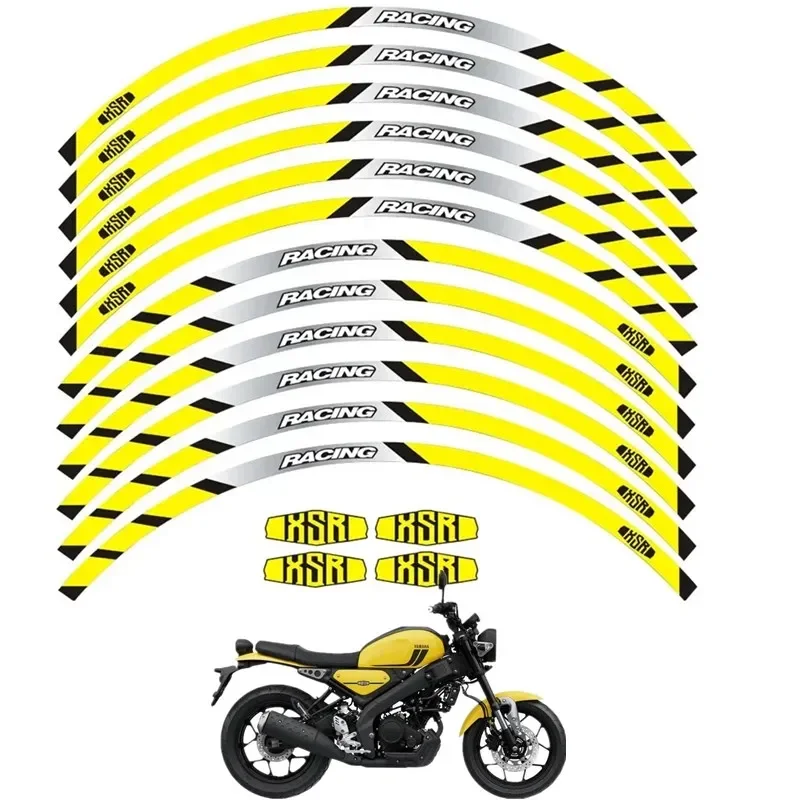 For Yamaha XSR 125 155 700 900 Motorbike Parts Contour Wheel Decoration Decal Sticker - C