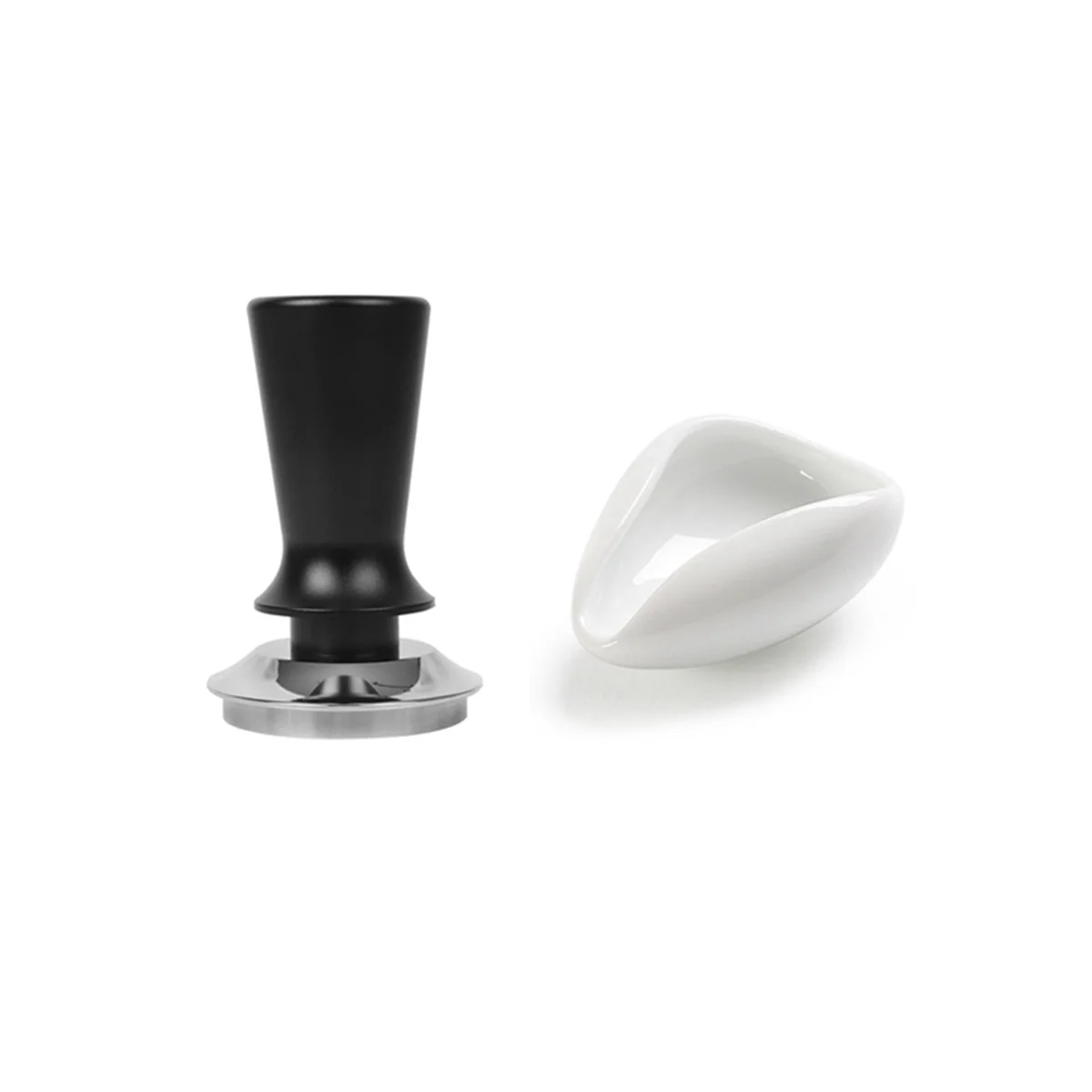 

58mm Coffee Tamper Adjustable Graduated 30Lb Espresso Spring Calibration Tamper Stainless Steel Flat Threaded Base