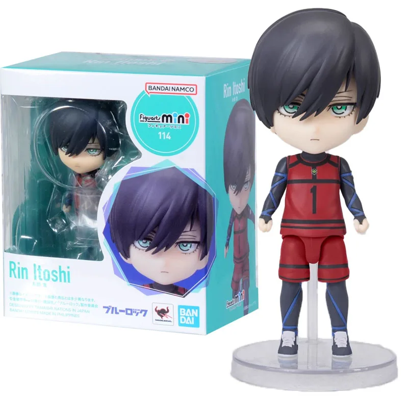

Bandai ブルーロック Anime Figuarts mini Rin Itoshi Model kit Action Figure Toys For Kids Collectible Gift Desktop Decoration Dolls