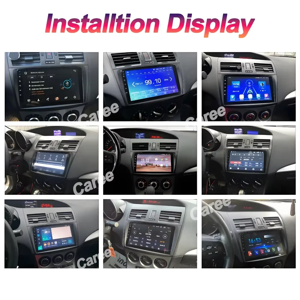 2 Din Car Radio For Mazda 3 2009 2010 2011 2012 2013 Android 16 Multimedia Player 4G GPS Navigation Carplay DVD Head Unit Wifi