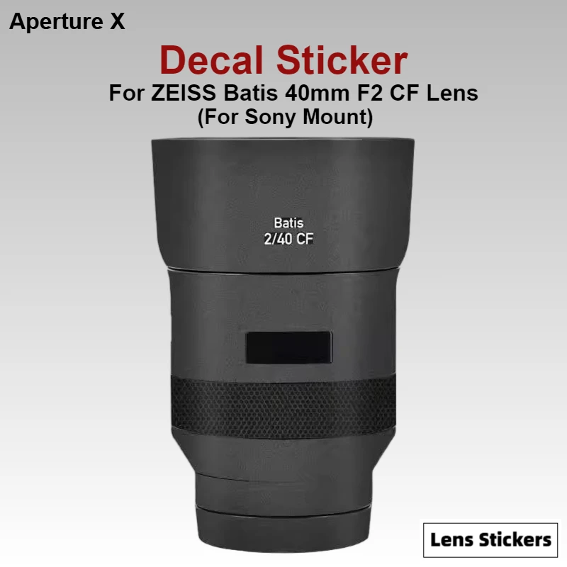 For ZEISS Batis 40mm F2 CF Anti-Scratch Camera Lens Sticker Coat Wrap Protective Film Body Protector Skin Cover For Sony Mount
