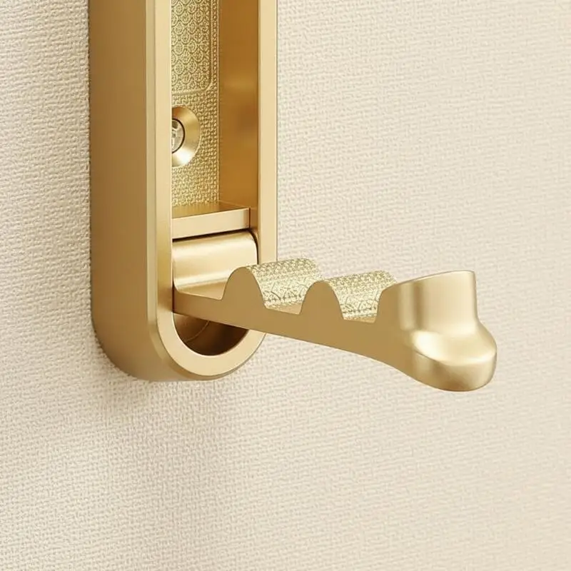 Concealed Folding Wall Hooks Heavy Duty Waterproof Adhesive Space Saver for Shower Room Hanging Loofahs Towels Keys